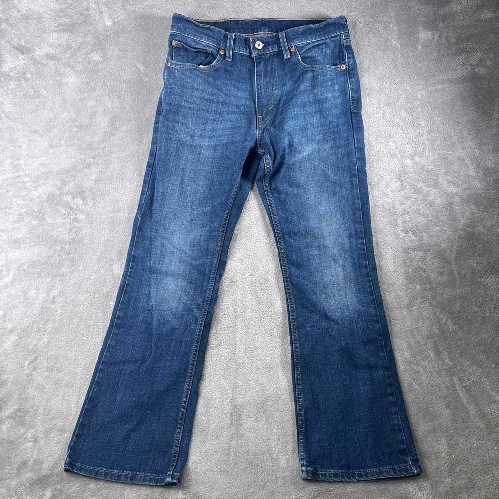 Levi's 527 Jeans Mens 31x30 Slim Bootcut Blue Denim Western Flare